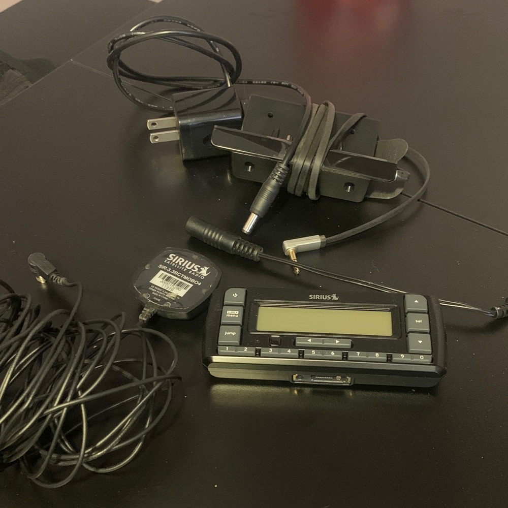 Black Satellite Radio Receiver